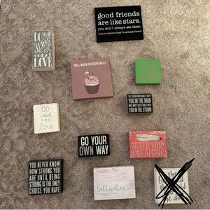 Inspirational Quote Wall Art Set